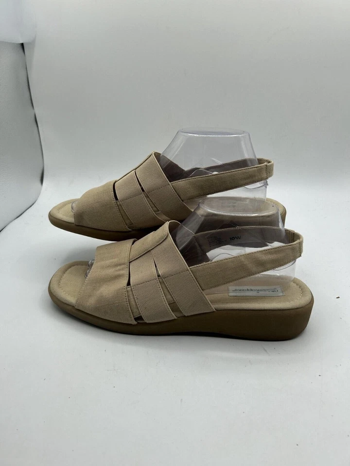 Keds Slingback Slide Sandal Women's Sz 10W Beige Flat Slip On Open Toe - Image 1 of 4