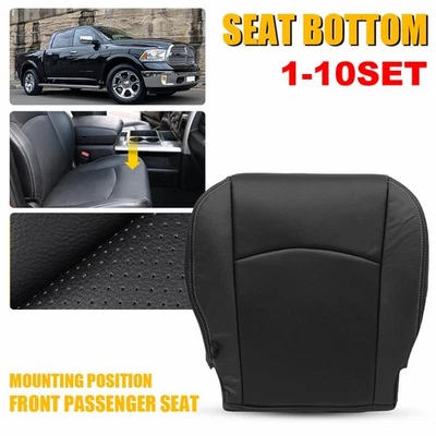 Para Dodge Ram 5500 Laramie 2013-2018 conductor + pasajero parte inferior cuero cubierta asiento Foto 1 de 4