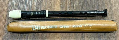 Vintage LMI Recorder Soprano Flute Whistle Recorder 650502B W/ Leather Case - Image 1 of 4