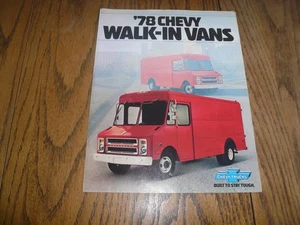 1978 Chevrolet Trucks Walk-In Van Sales Brochure - Vintage - Picture 1 of 4