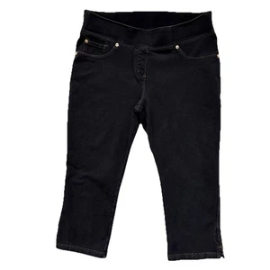 NYGUARD Slims Indigo Capri Women’s Size Medium Stretchy Waistband Pants - Picture 1 of 8