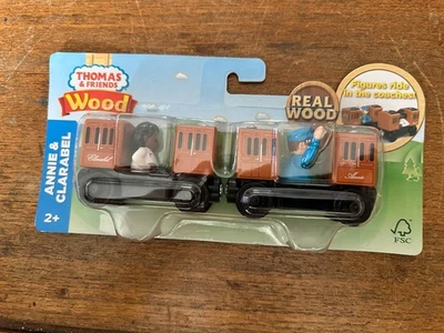 Fisher Price Wood Thomas Train 2018 ¡Annie & Clarabel! ¡Nuevo! Foto 1 de 2