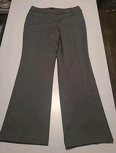 NWT Worthington Curvy Fit Trouser Leg Dress Pants Women’s 10 Grey Twill - Bild 1 von 8