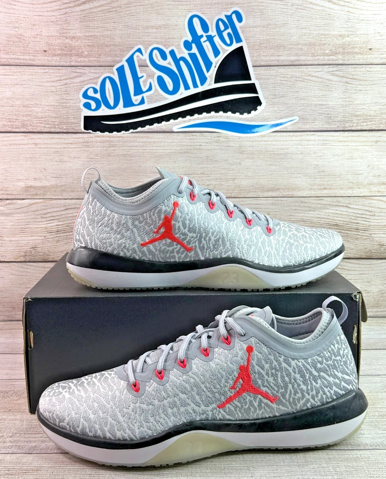 JORDAN TRAINER 1 LOW WOLF GRIS/INFRARROJO 23 845403-103 TALLA 11 NUEVO EN CAJA **RARO** Foto 1 de 4
