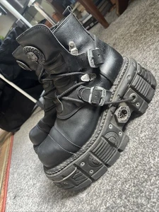 New Rock Platform Boots Size 8/42 - Picture 1 of 7