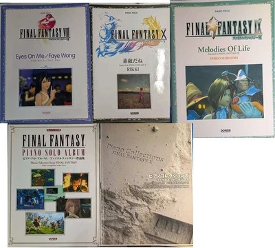 Final Fantasy Piano Sheet Music Collection FF8 FF9 FF10 Doremi Auth From Japan - Image 1 of 4
