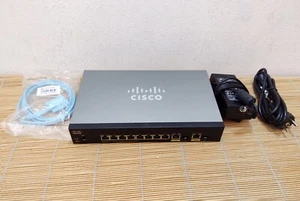 Cisco SG250-10P-K9 10-port Gigabit PoE Switch  8 10/100/1000 PoE+ ports 62W PoE - Picture 1 of 1