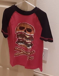 Boy SS Short Sleeve top shirt T-shirt S Small 8 Arizona Skull & crossbones funny - Picture 1 of 4