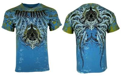 Archaic by Affliction Men's T-Shirt Die Alone Biker Tattoo, S-5XL - Image 1 of 4