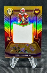 2022 Panini Gold Standard Brian Robinson Jr. Rookie Jersey Autograph RPA /49 RC