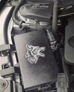 2015-2023 Mustang Fuse Box Cover (Coyote Head, msg Me What Logo Color You Want) - Picture 1 of 8