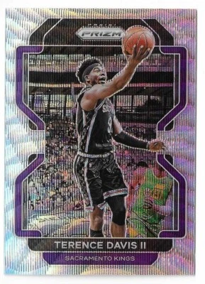 2021-22 Panini Prizm Terence Davis II Silver Wave Prizm #139 Sacramento Kings - Image 1 of 4