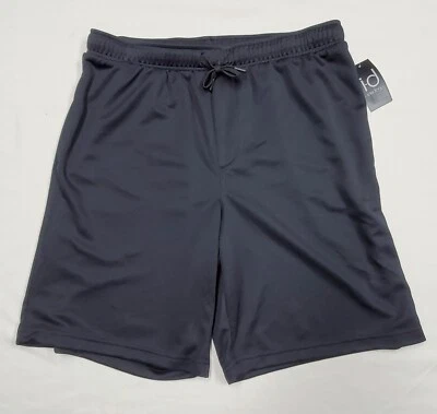 2XL- Ideology 100120640MN Deep Black RAPIDRY Drawstring 10" Mesh Shorts 36" - Image 1 of 4