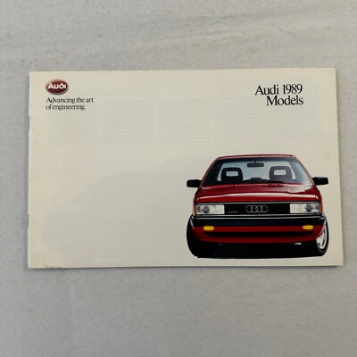 Catálogo de folleto de ventas de automóviles Audi 1989 90 Quattro 100 Avant 200 Turbo Quattro + Foto 1 de 4