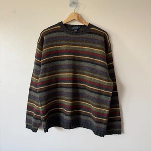 Vintage J. Crew Pullover Herren L Ruderer gestreift Wolle 90s Y2K Prep Ivy Grunge Freizeit - Bild 1 von 8