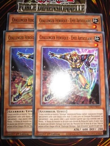 YU-GI-OH! PLAYSET (LOT DE 4) CHALLENGER HEROÏQUE EPEE ARTICULAIRE DIFO-FR015 FR - Picture 1 of 1