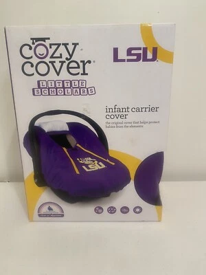 NCAA LSU Tigers Unisex Acogedora Cubierta Púrpura Talla Única Se Adapta a la mayoría (Cubierta de Asiento de Coche para Bebé) Foto 1 de 4