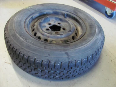 1 Sommerrad Ersatzrad Stahlfelge 5.5x14 185/75/14 99N VW T3 Michelin X - Bild 1 von 4