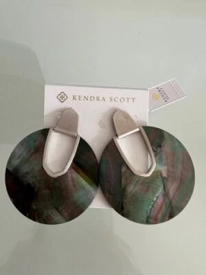 Pendientes de disco KENDRA SCOTT Diane enchapados en rodio precio de venta sugerido por el fabricante 130 USD nuevos Foto 1 de 4