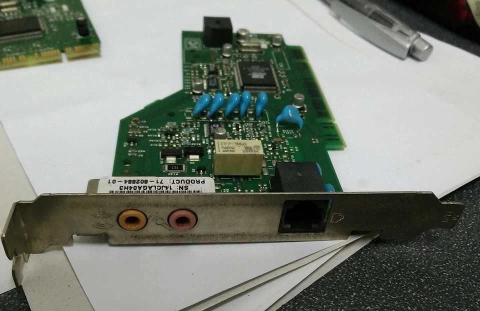 3Com 71-802884-01 Modem/Fax PCI Adapter - FREE SHIP! - Image 1 of 1