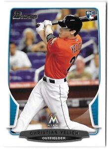 Christian Yelich RC Bowman Topps Chrome Debut Milwaukee Brewers Marlins