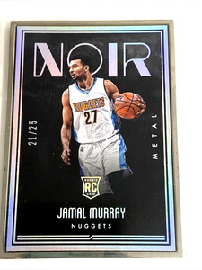 2016-17 Panini Noir Metal Color 21/25 #268 Jamal Murray Rookie RC SSP