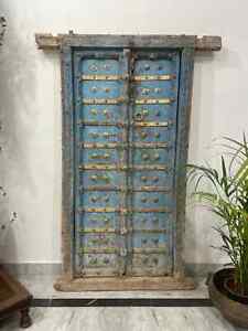 Vintage Indian door Jali Door , Antique Indian door, Teak wood door, Wooden Dist
