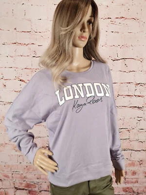 Kangaroos Mädchen Fledermausshirt T-Shirt langarm Shirt Flieder 128/134-176/182