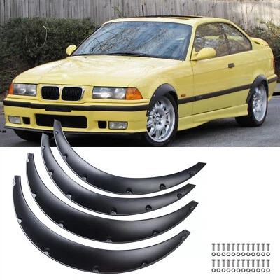 3.5" Fender Flares Wider Body Kit Wheel Arches Extensions For 3 Series E36 E30  Foto 1 de 4