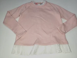 Girls Mini Boden Broderie Trim Sweatshirt size 11-12 pink - Picture 1 of 5