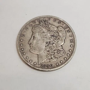 1890-CC Morgan Silver Dollar - Picture 1 of 2