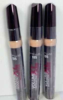 New (3) MAYBELLINE VOLUME XL SEDUCTION Lip Plumper #105 Born With It - Image 1 of 4