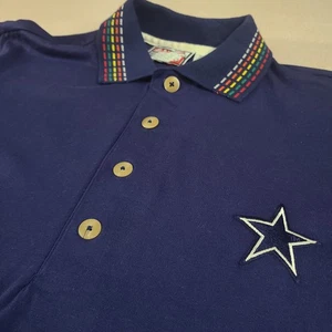 Vintage 90s Dallas Cowboys Polo Shirt Size Medium /A3 - Bild 1 von 4