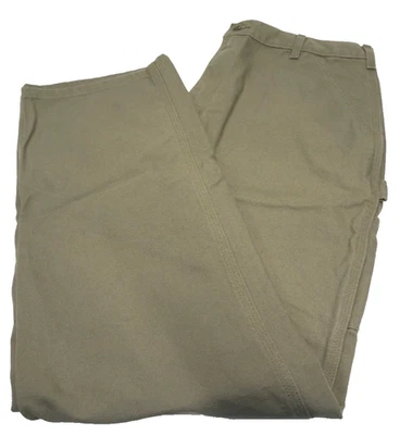 Carhartt Carpenter Jeans Mens (38 x 34) Heavy Denim Loose Fit Original Khaki/Tan - Image 1 of 4