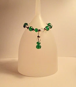 Kristall Weinflasche Charm - Bild 1 von 1