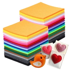 460 Stck. 4x4 Zoll Steifer Filz Quadrate Verschiedene Farben Stoff zum Selbermachen Handwerk - Bild 1 von 7