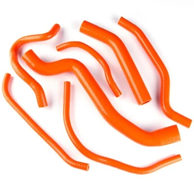 For Yamaha FZ1 2006 2007 2008 2009 2010 Silicone Radiator Coolant Hose Orange - Изображение 1 из 4