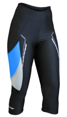 Berkner AMY Damen Fahrradhose mit Gel Sitzpolster, Radhose Bikehose 3/4 länge