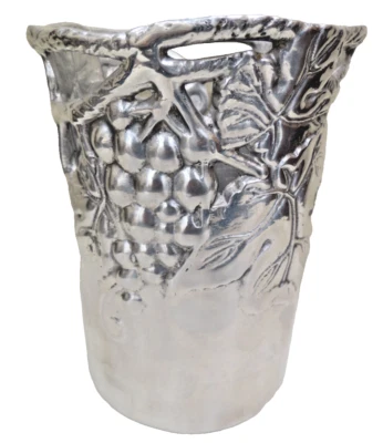 Cubo de hielo enfriador champán vino uva Arthur Court vintage 2002 7,75" Foto 1 de 4