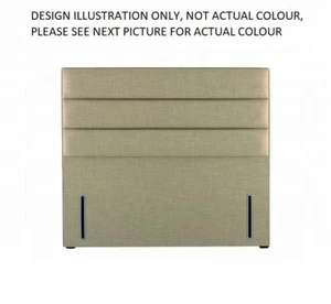 HYPNOS 3FT SINGLE SIZE 90cm JOSEPHINE Euro Slim Headboard IMPERIO STONE RRP£805 - Picture 1 of 3