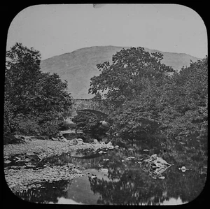 ANTIKES magisches Laternendia BRIG OF TURK UM 1890 VIKTORIANISCHES FOTO SCHOTTLAND - Bild 1 von 2
