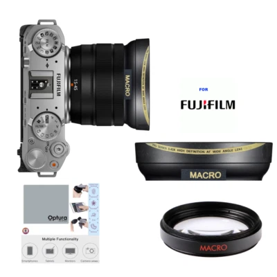 HD 32K ULTRA WIDE ANGLE LENS FOR FUJIFILM X-M5 Mirrorless Camera with XC 15-45mm - Image 1 of 4
