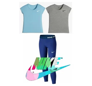 $99 NWT Nike FIT COMFORT Older Kids LEGGINGS T-SHIRT - Picture 1 of 20