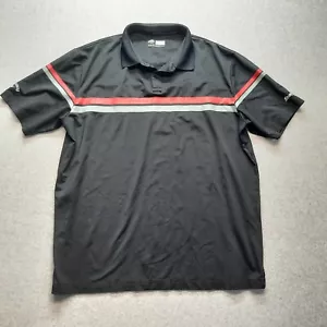 Callaway Golf Polo Shirt Men's XL Black Opti Dri Short Sleeve snap on - Picture 1 of 11