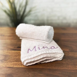 Toalla 30x30cm Nombre Inscripción Logotipo Personalizado Paño Cara Toalla de invitado - Imagen 1 de 8