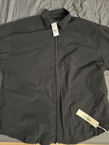 Giacca sovracamicia nera Fear of God Essentials bambino taglia 14 16