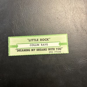 1 JUKEBOX TITLE STRIP Collin Raye Little Rock/Dreaming My Dreams With You 45