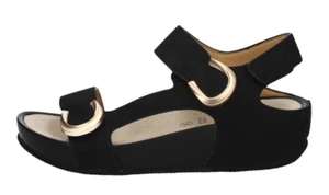 GRÜNLAND DIRA SA1057 - C9 SANDALI SCARPE DONNA TRIPLO STRAPPO ZEPPA NERO - Imagen 1 de 1