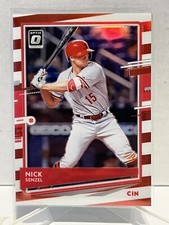 Nick Senzel 2020 Panini Optic Prizm Red & White #’d /45 Cincinnati Reds 