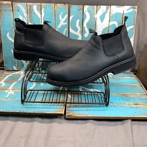 Wolverine Ranchero Romeo Steel Toe Black Wtrprf Leather Industrial Shoe Mens 14M - Picture 1 of 10